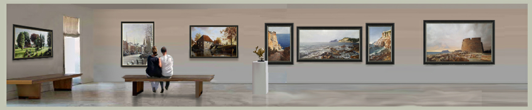 spaans fort zaal landschap